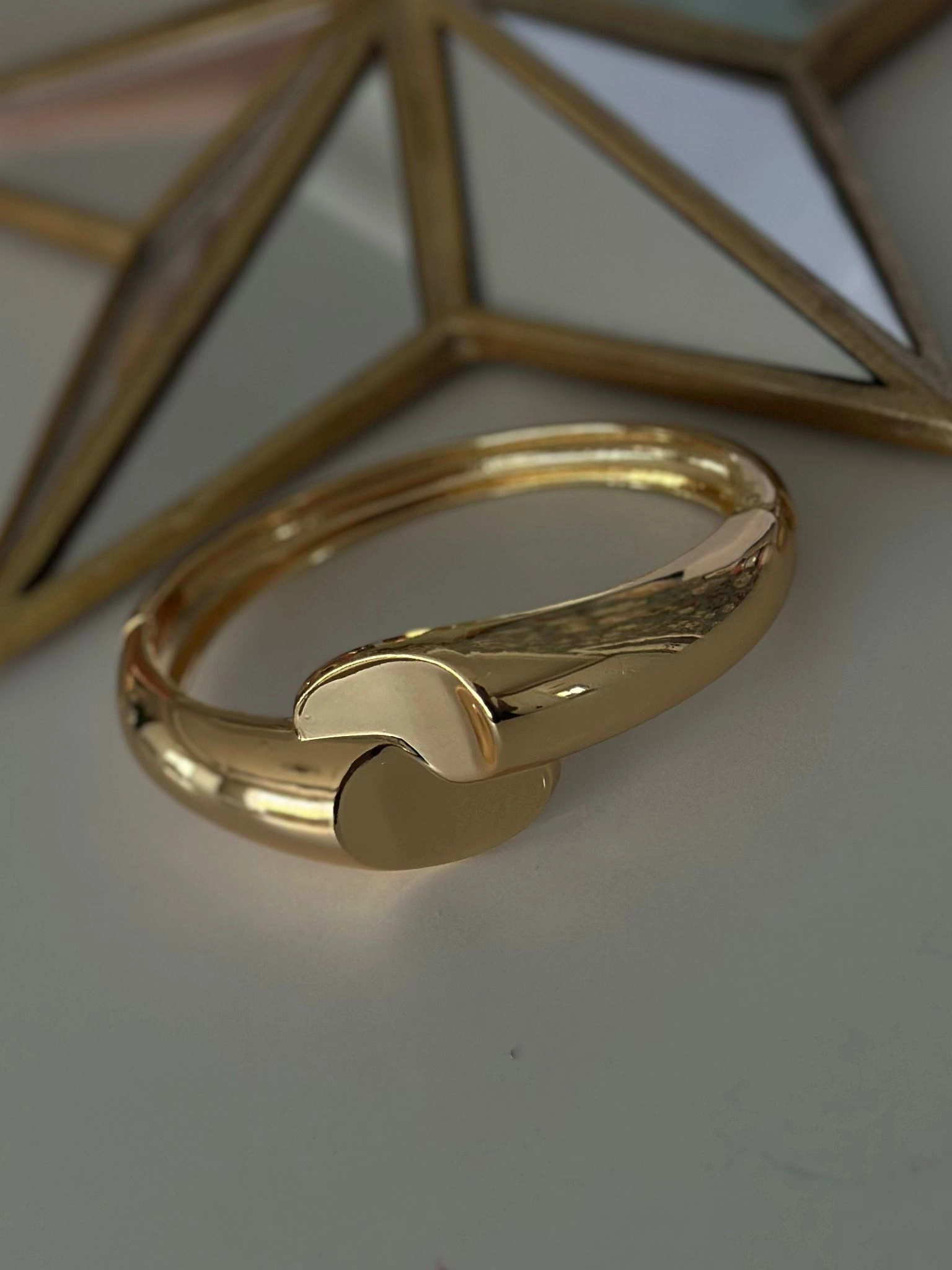 Düz Plaka Pirinç Kaplama Kelepçe (gold)