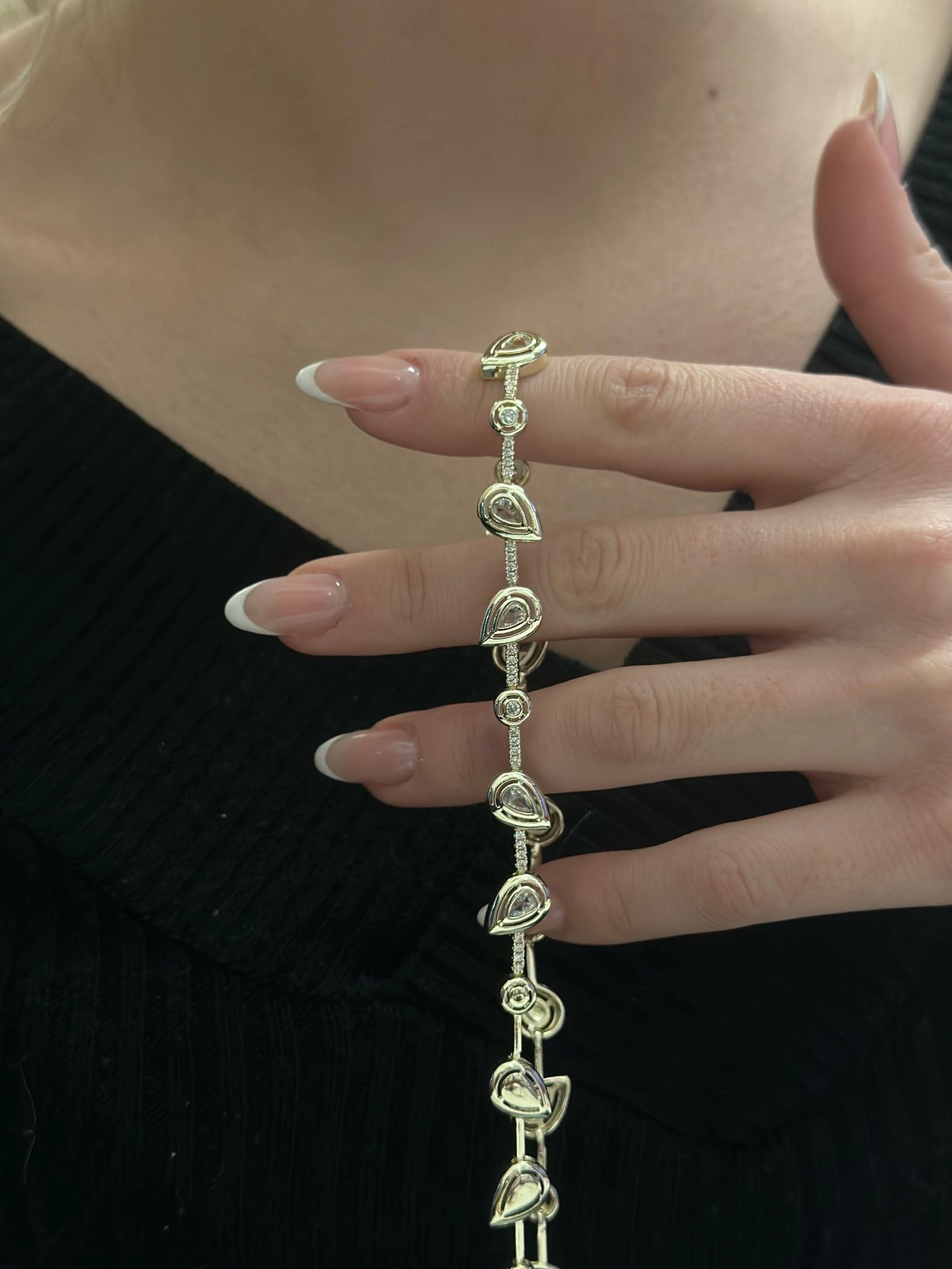 14K Altın Kaplama Damla Detaylı Kolye
